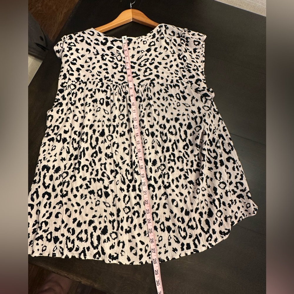 Savanna Jane Embroidered Floral/Animal Print Cap Sleeve Blouse 2X So Cute! - Picture 7 of 13